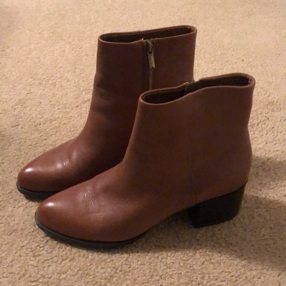Worn once Sam Edelman size 7.5 boots - light camel